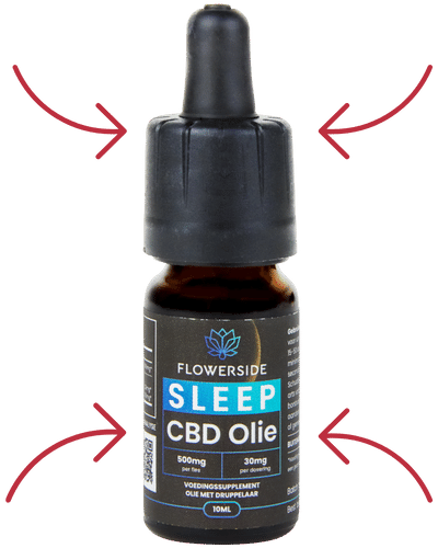 Flowerside-Sleep-CBD-Olie-benefits-arrows